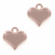 Colgante metálico Corazón 12x11mm - Oro rosado